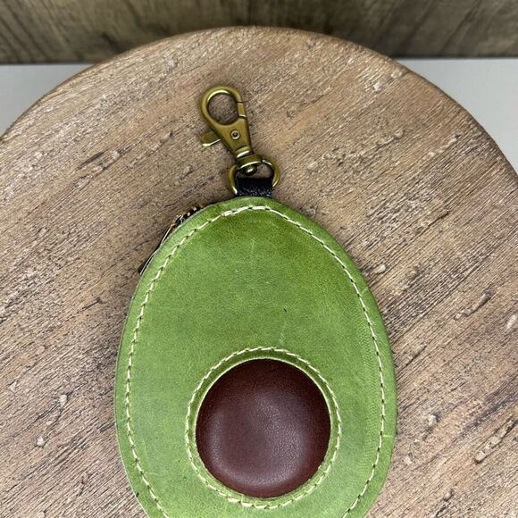 AVOCADO Portland Leather Fruit Pouch NEW Fast Ship Gift - Picture 2 of 5
